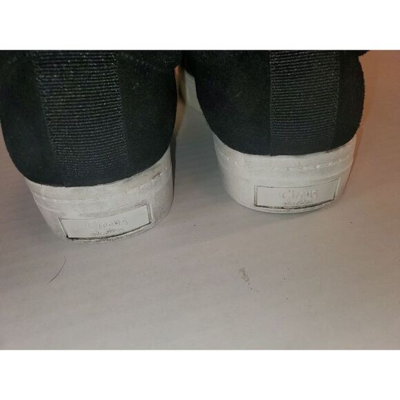 Circus By Sam Edelman Black Suede Slip On Platform Sneakers Shoes Size 8 - Picture 5 of 7